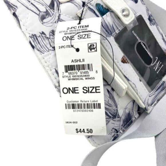 INC International Concepts Women's Butterfly Lanyard Card Case Phone Wristlet - Picture 6 of 8